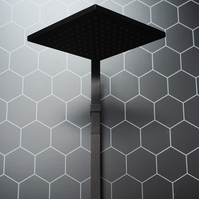 Fibo Black Silk Hexagon Panel 2.4 x 0.6m Tongue & Groove