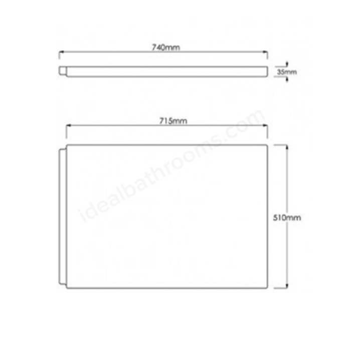 Essential 700 / 750mm End Panel (2mm thick)