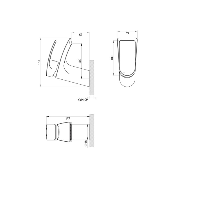 Essential Pisco Mini Mono Basin Mixer With Click Waste 1 Tap Hole Chrome