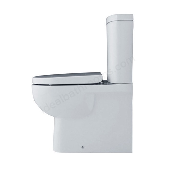 Essential LILY BTW Close Coupled Pan + Cistern Pack; No Seat; White