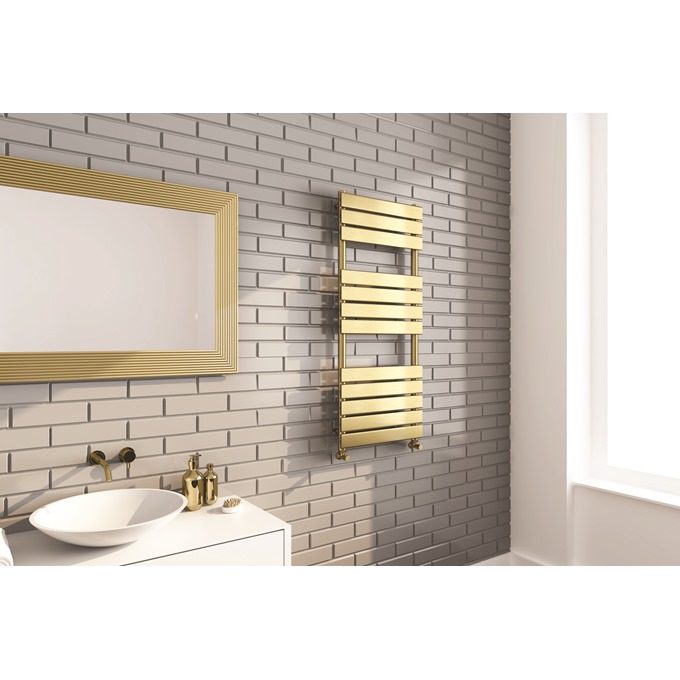 Malibu Brushed Brass Designer Rail 1200 x 500mm