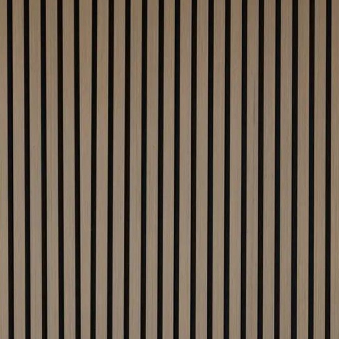 Acoustic Slat Wall Panels, Grey Oak