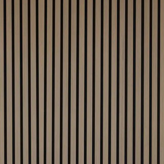 Acoustic Slat Wall Panels, Grey Oak