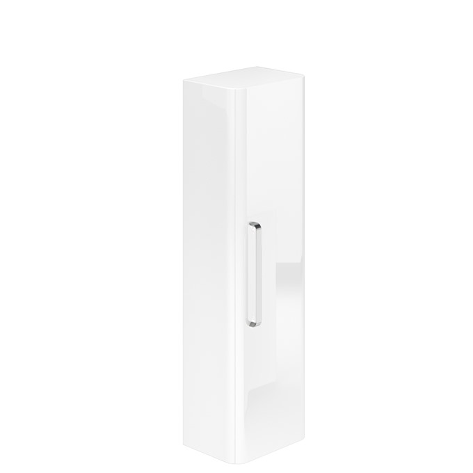 Essential VERMONT Wall Hung Column Unit; 1 Door; 350mm Wide; White