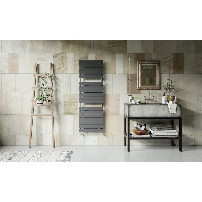 Lazzarini palermo 1512 x 500 anthracite Towel Warmer