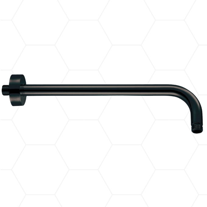 Round Wall Arm 300mm Black