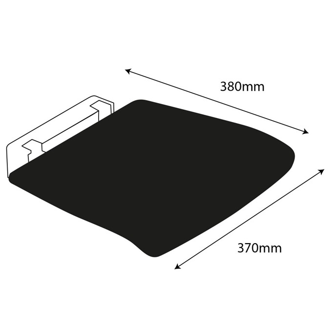 Essential Wall Mounted Shower Seat Tip Up