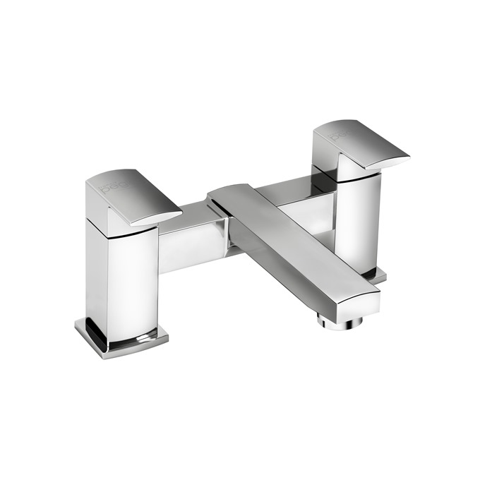 Essential Paron Bath Filler 2 Tap Holes Chrome