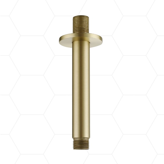 Round Ceiling Arm 120mm Brushed Brass