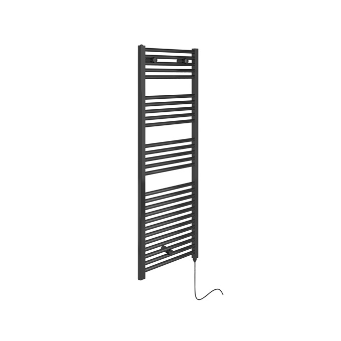 essential ELECTRIC Evo Towel Warmer 1375 x 480 straight anthracite