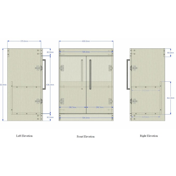 Essential NEVADA Floor Standing Washbasin Unit + Basin; 2 Doors; 600mm Wide; Grey