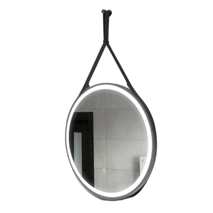 Newark 600mm Circular L.E.D Mirror - Black