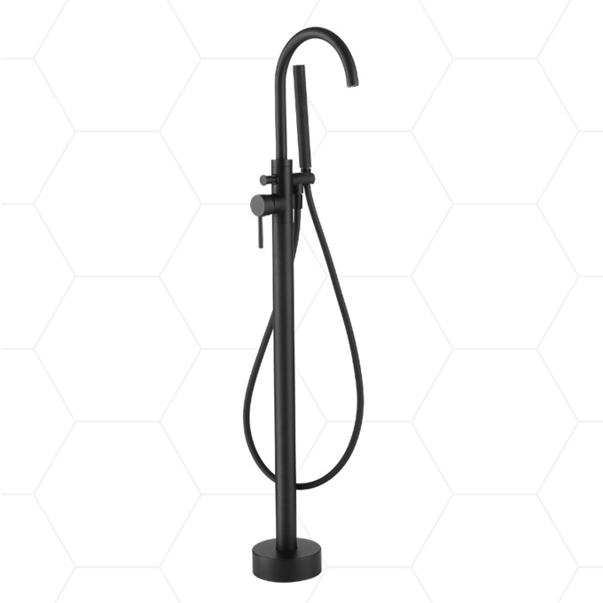 Gordon Freestanding Bath Shower Mixer Matt Black