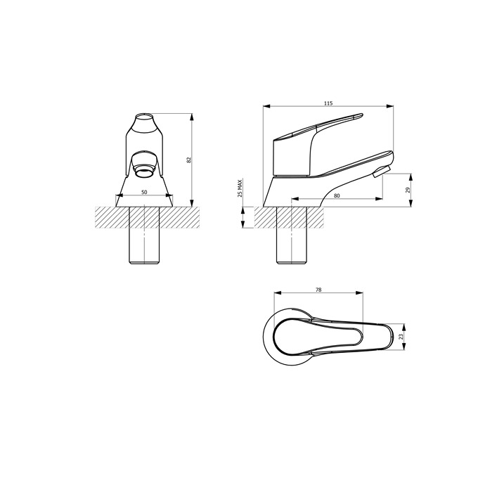 Essential Javary Bath Pillar Tap Pair 2 Tap Holes Chrome