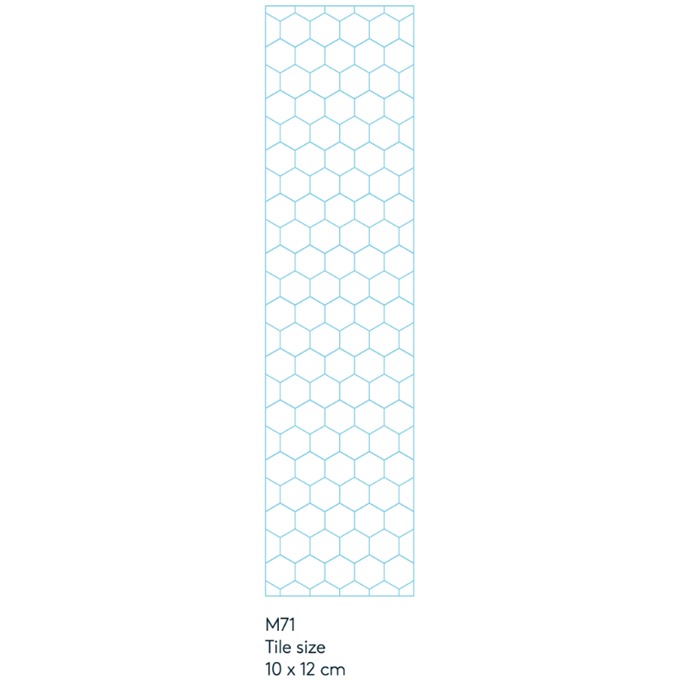 Fibo White Silk Hexagon Panel 2.4 x 0.6m Tongue & Groove