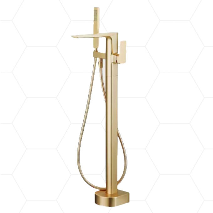 Armstrong Freestanding Bath Shower Mixer Brushed Brass