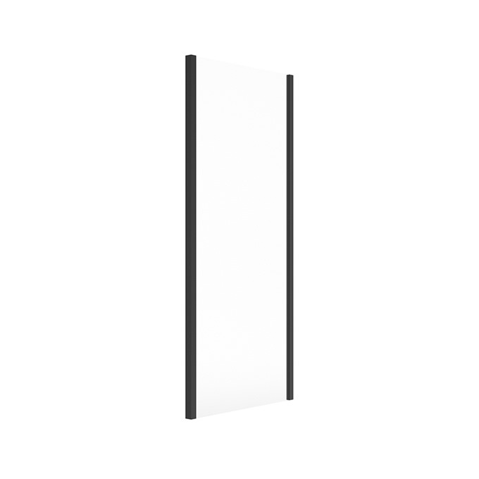 Aspect Matt Black 760mm Framless Side Panel + Profile