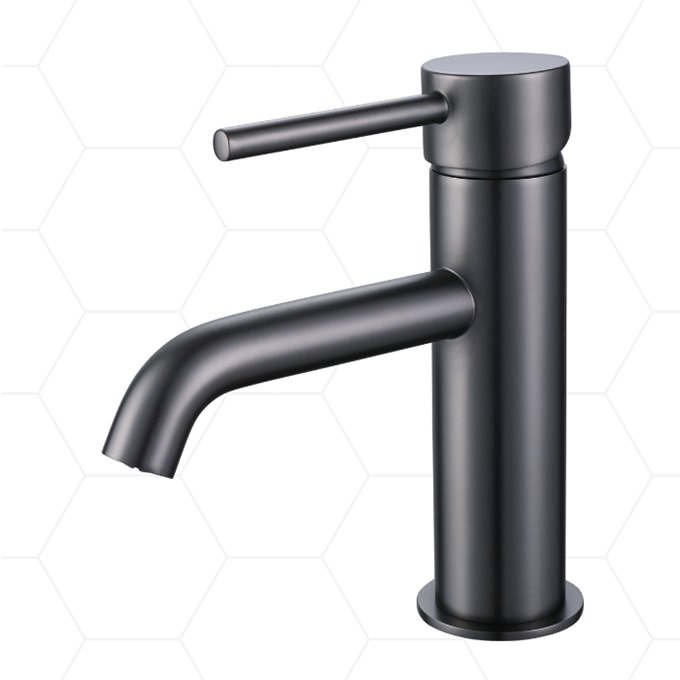 Gordon Mono Basin Mixer with Click Waste - Gunmetal