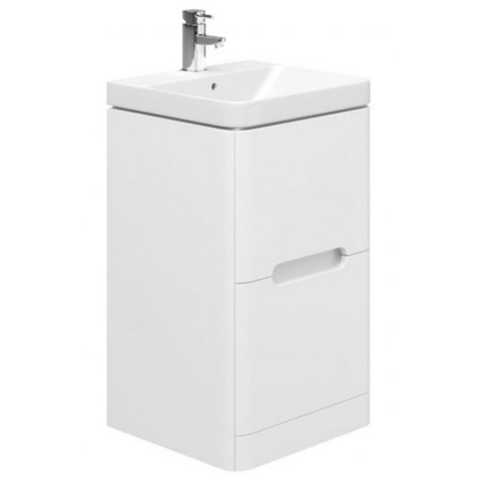 Essential Colorado 500 Floorstanding Unit & Basin Matt White