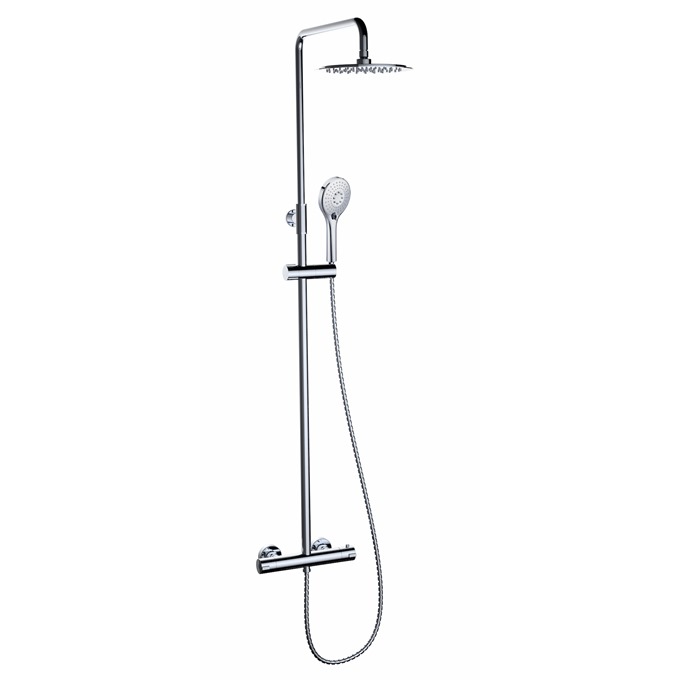 Essential Clever Urban Round External Thermostatic Shower