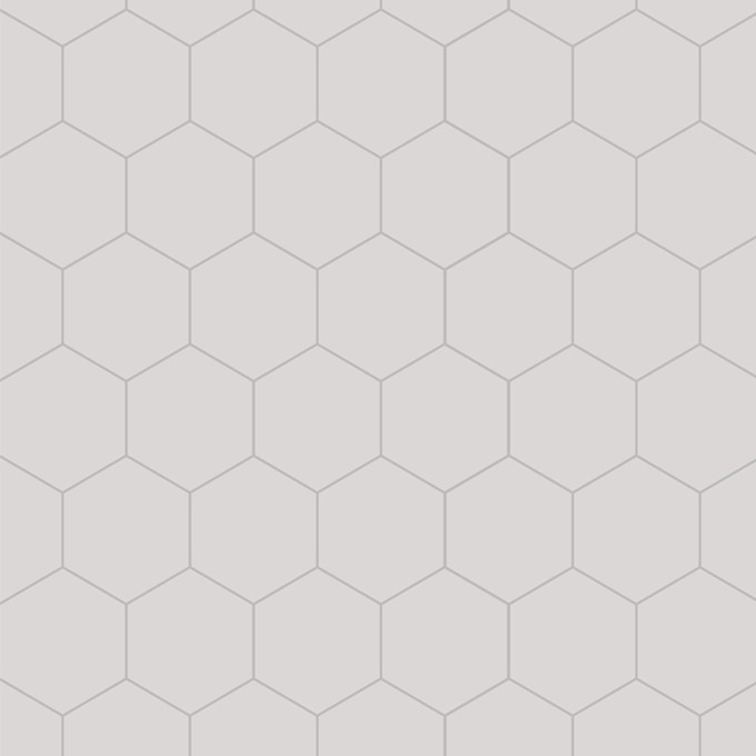 Fibo White Silk Hexagon Panel 2.4 x 0.6m Tongue & Groove