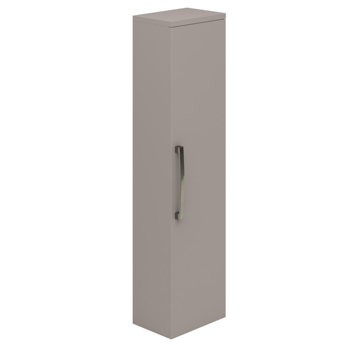 Essential NEVADA Wall Hung Column Unit; 1 Door; 350mm Wide; Cashmere