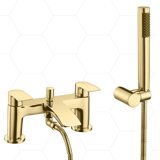 Bell Bath Shower Mixer Brushed Brass