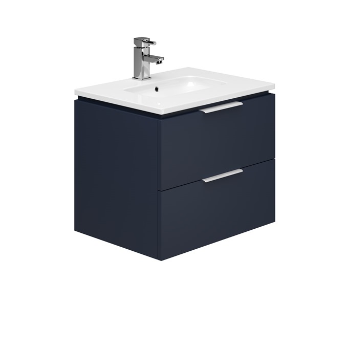 Essential Dakota 500 Wall Hung & Basin Marine Blue