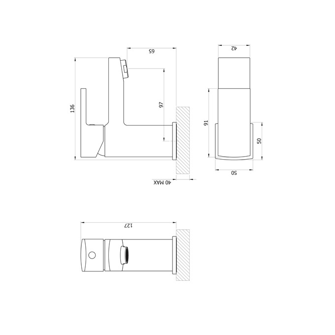 Essential Paron Matt Black Mono Basin Mixer With Click Waste 1 Tap Hole Matt Black