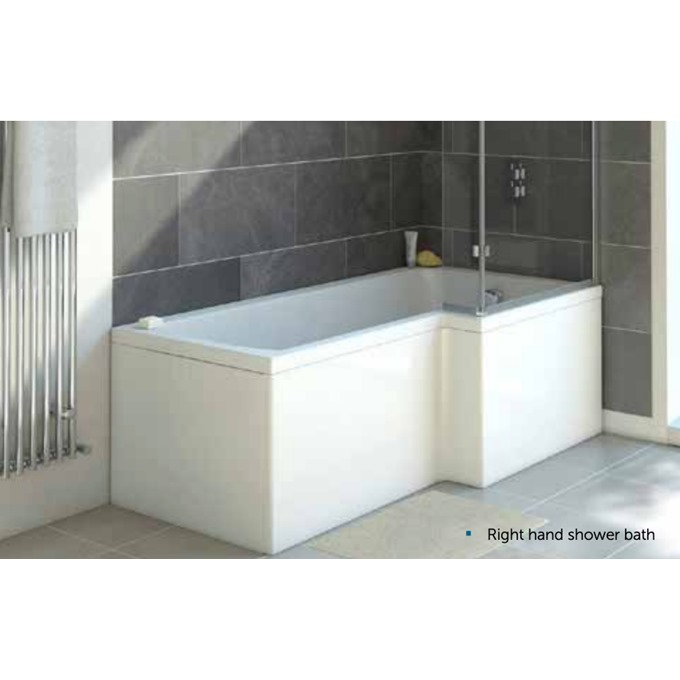 Ocean Shower Bath Screen with Handle