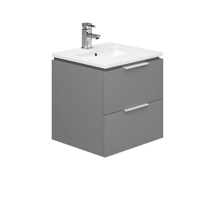 Essential Dakota 500 Wall Hung & Basin Onyx Grey