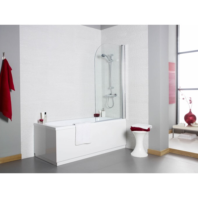 Koncept Curved Bath Screen 1400 x 780mm