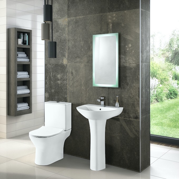 Forth Rimles C/C with Cistern and Slim Soft Close Seat