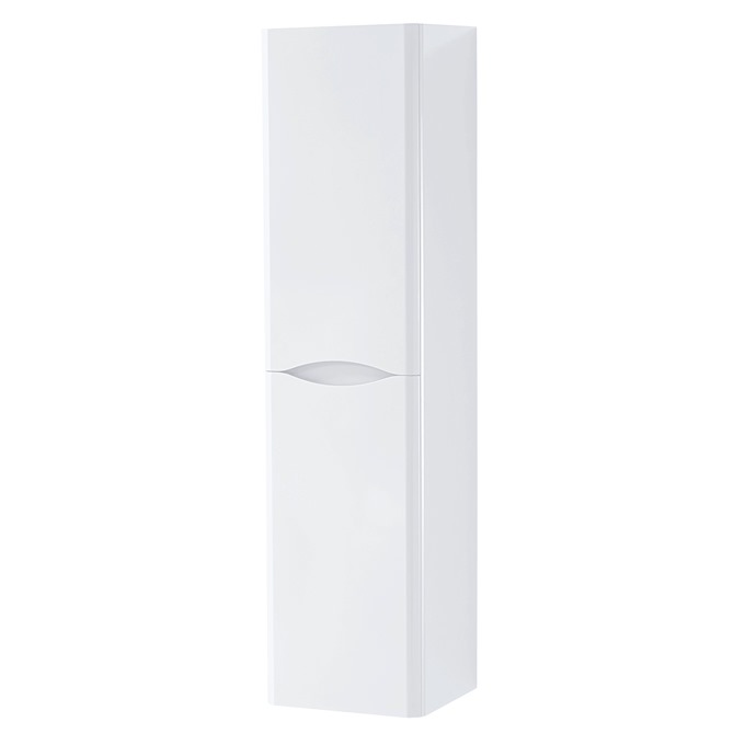 Nevis 1400mm Wall Mounted Side Unit Gloss White