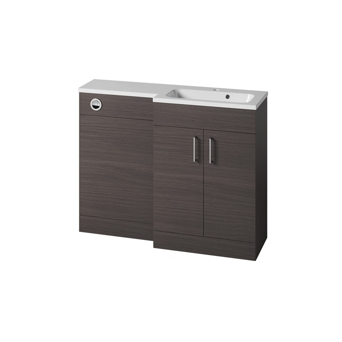 Essential Montana L-Shape 1100 Urban Grey Right Hand Vanity Unit