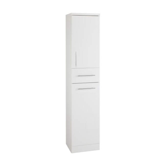 Lewis 350mm 2 Door Tall Unit Gloss White